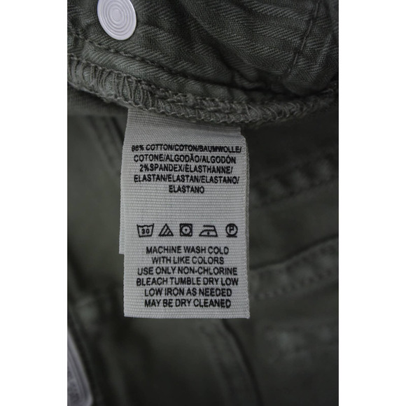 Free People Green Great Heights Distressed Skinny Crop Jeans Size 25 - Picture 9 of 10